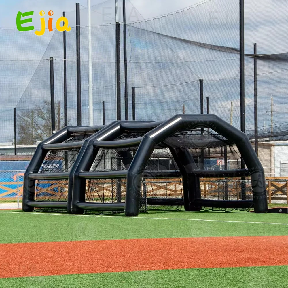 Gabbia da battuta gonfiabile per tenda da basket gonfiabile per campo sportivo da basket in PVC portatile commerciale con rete per gioco di macchie