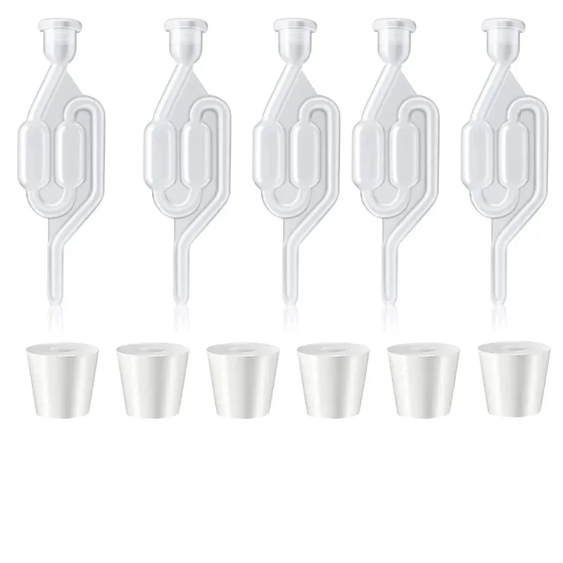 S-ShapeTwin Bubble Airlock do produkcji wina Airlock do fermentacji wina, warzenia, piwa, wina, fermentacji kiszonej kapusty — zdjęcie 2