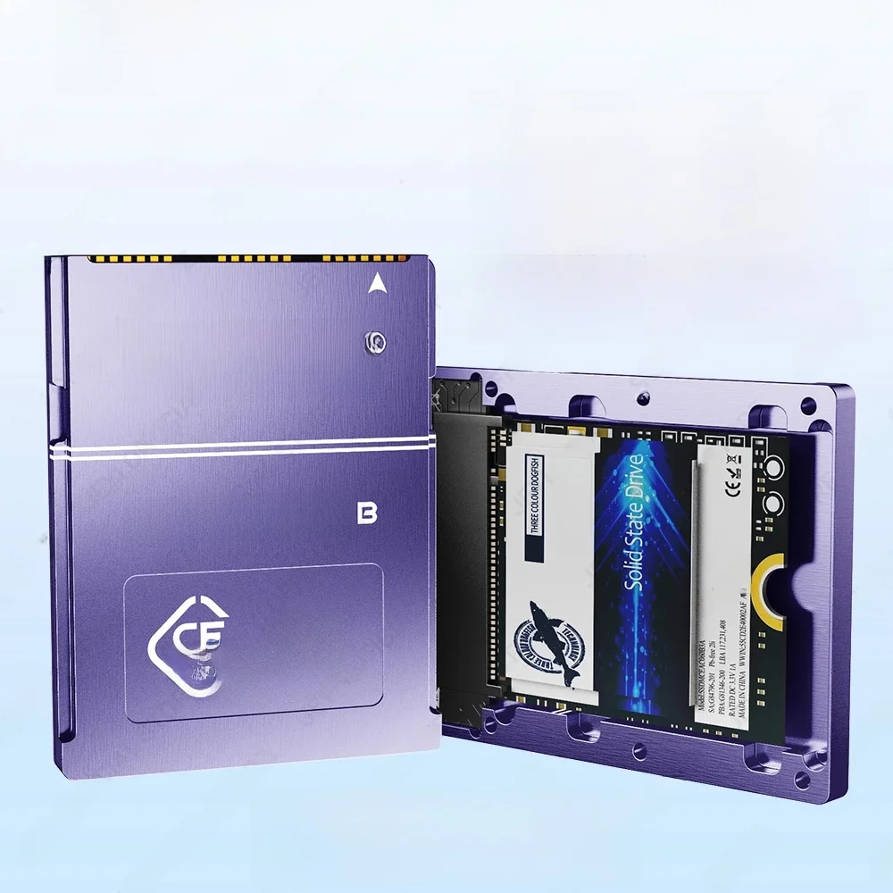 JEYI CF-Express Type-B to 2230 NVMe M.2 SSD Adapter, PCIe 4.0 Expansion Memory CFexpress Card For CANON NIKON Z6/Z7/Z9/R3/R5