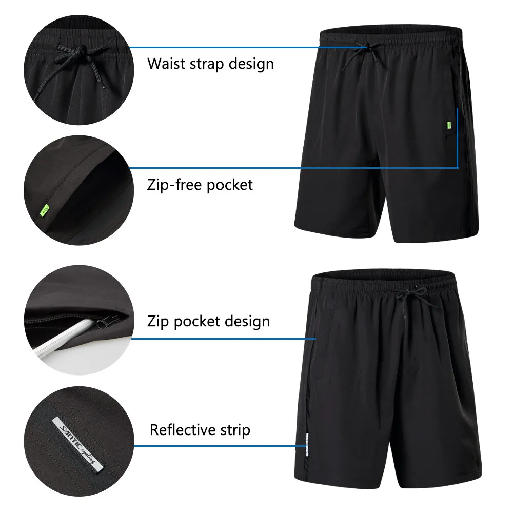 Santic Men‘s Cycling Shorts Summer Outdoor Sportswear MTB Bike Casual Short Pants Breathable Quick-dry Road Bicycle Bike Shorts