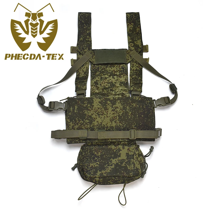 Imagem -02 - Phecda-tactical Peito Rig Vest Military Gear 800d Poliéster d3 Leve Quick Release Rússia Emr Camuflagem