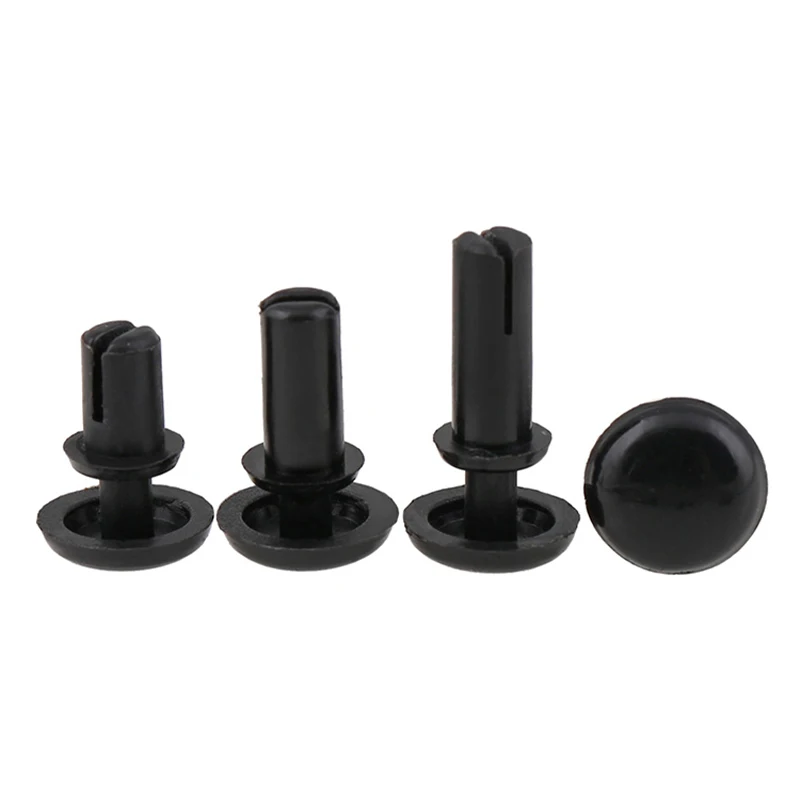 20PCS R2032-R6080 Schwarz Nylon Niet Push-typ Kunststoff Niet R Typ Niet Für PC Board Kunststoff Niet Hardware verschluss