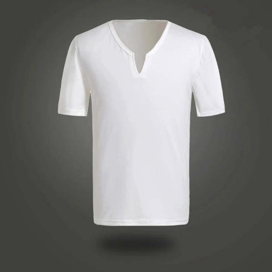 Costume Classic Billie V-Neck Cotton 100% White T-shirt Tees Underwear