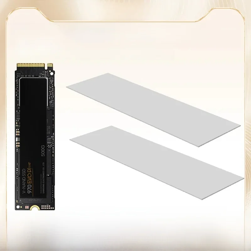 TEUCER M.2 coussin thermique 10.8 W/mk 70x20mm tampons thermiques en Silicone Non conducteur dissipateur thermique coussin de refroidissement pour ordinateur portable dissipateur