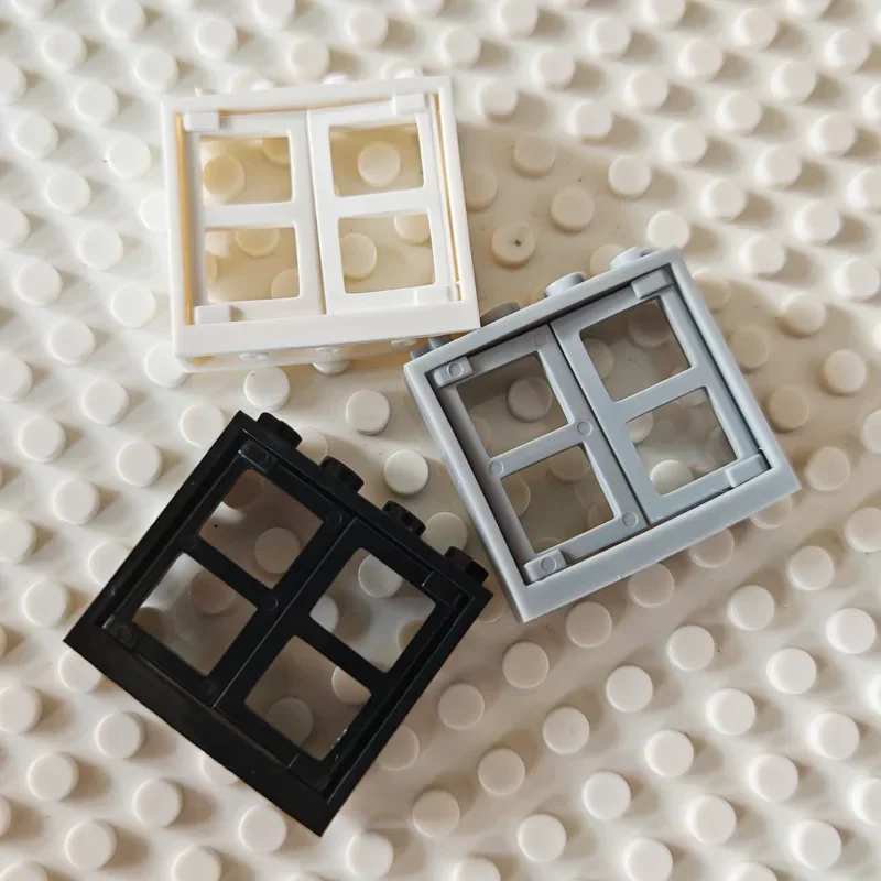 Petits blocs de construction pour fenêtres, 5 pièces, accessoires à Double ouverture, compatibles avec la pièce Lego