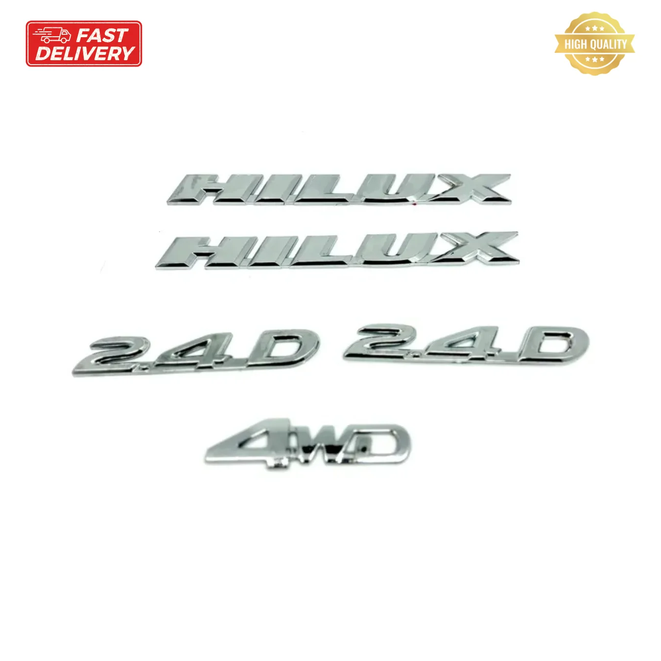 

Hilux 2.4 D 4WD Emblem Set of 5 Piece