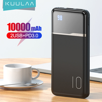 KUULAA power bank 10000mah portable charger powerbank 10000 mah for xiaomi mi 10 9 iPhone 12 11 X XR Blackview A80 A60 poverbank