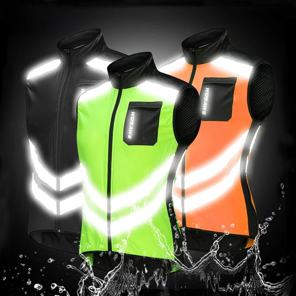 AliExpress WOSAWE Cycling Vests Reflective Safety Vest Bicycle Sportswear Outdoor Running Breathable Jersey For