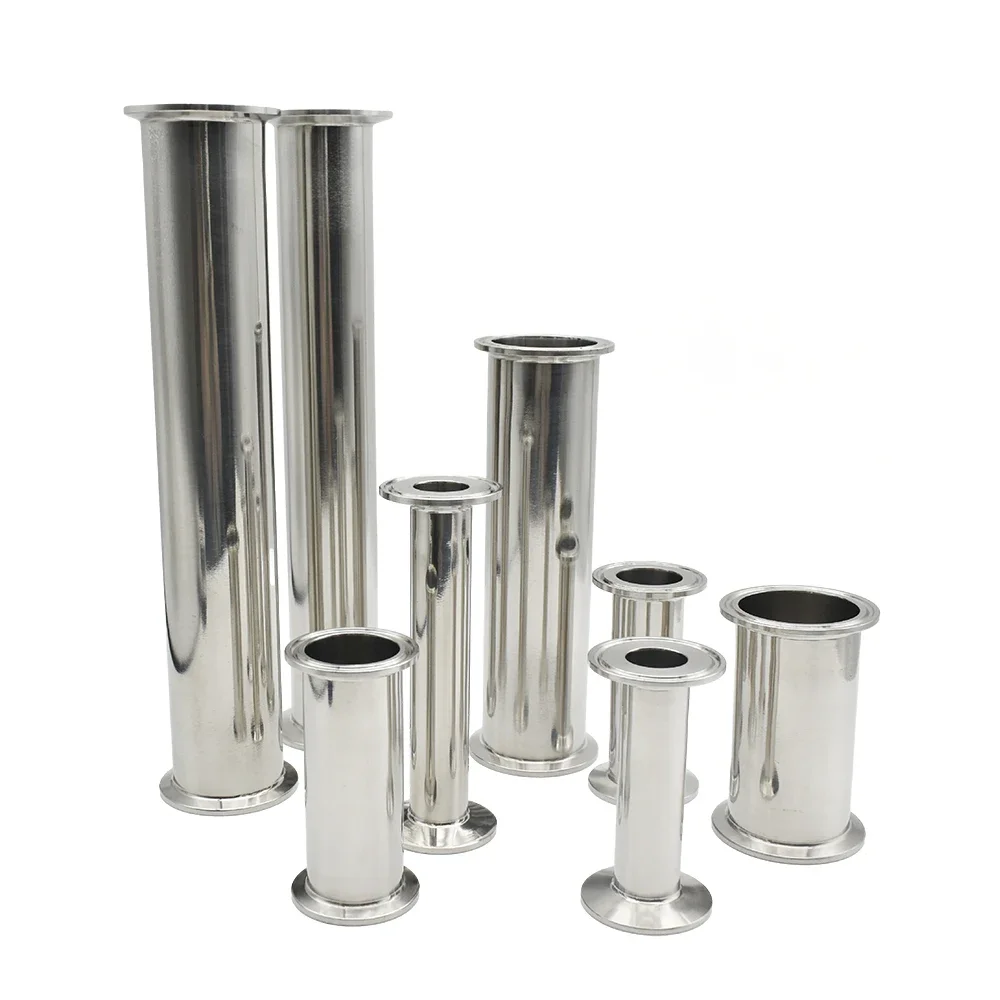 Złączka rurowa sanitarna Tri Clamp 1.5" - 2"-4" 304/316, rura sanitarna ze stali nierdzewnej, złączka rurowa, do warzenia domowego, długość 100-500mm — zdjęcie 2