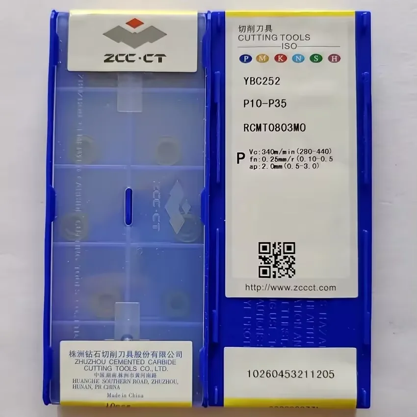 ZCC.CT RCMT1204MO YBC251 YBC252 YBD102 RCMT1606MO YBC251 YBC252 ZCC 100% Original คาร์ไบด์แทรกเครื่องกลึง CNC ใบมีดตัด