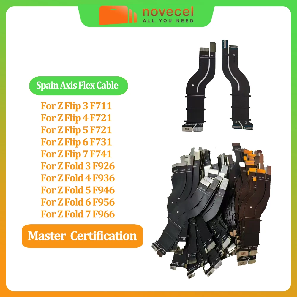 Spin Axis Flex Hinge Cable For Samsung Z Flip/Fold 7 6 5 4 3 F946 F956 F966 F741 F731 Main Board LCD Connector Rotary Shaft Flex