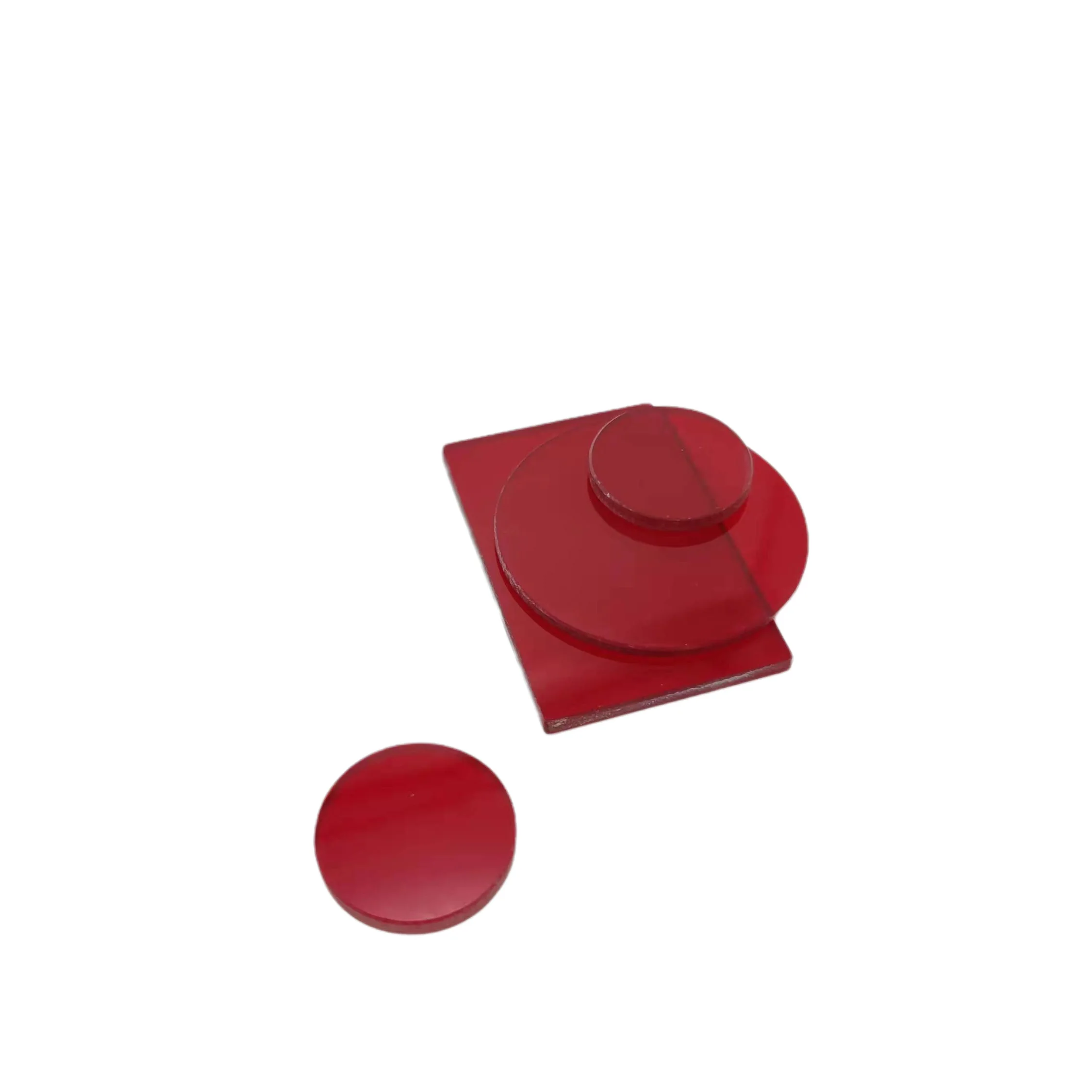 

610nm 100*100mm 2mm Thick Longpass Filter Red Optical Glass HB610 RG610