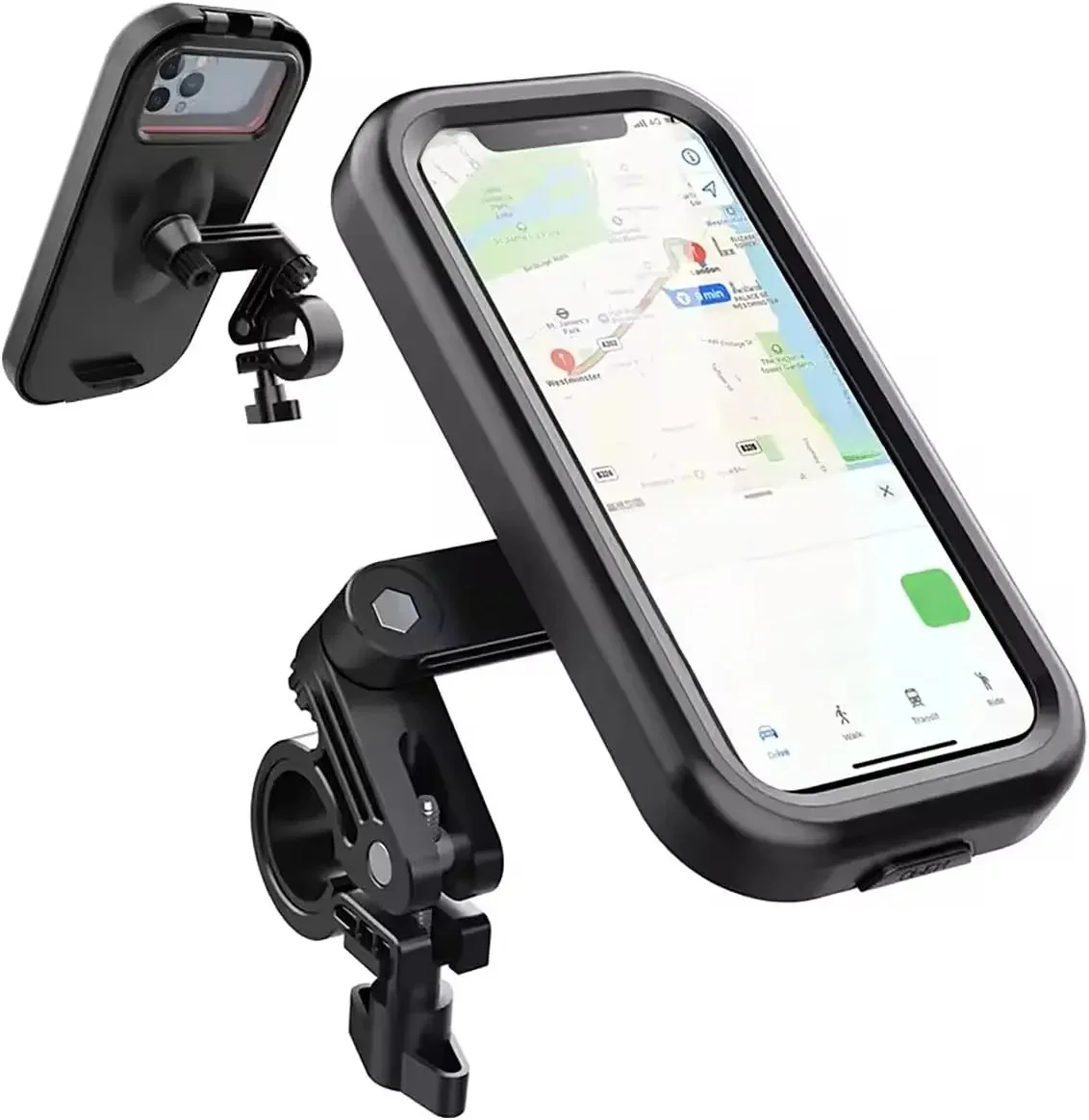 AliExpress NONE Waterproof Motorcycle Bike Mobile Phone Holder Universal Bicycle 360° Swivel Adjustable Motorcycle Holder for 4.7-6.8 in phones