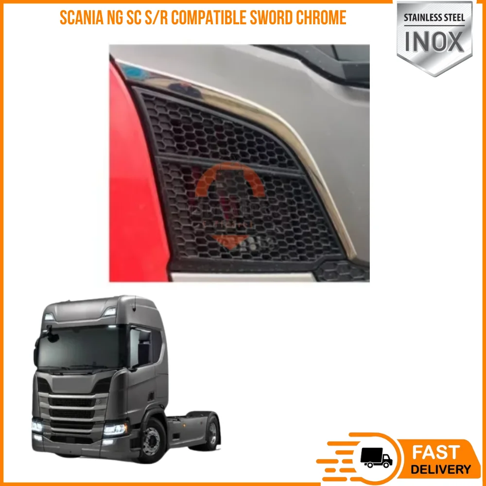 

For Scania NG SC S/R Compatible Sword Chrome Vent Frame PRINTED happy truck parts high quality