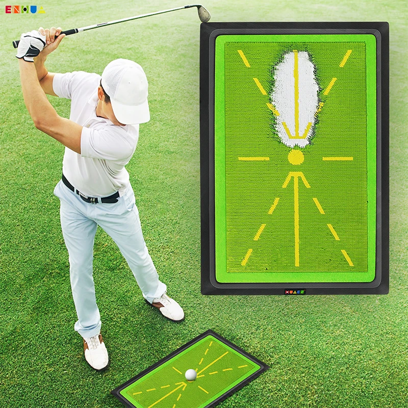 Golf Training Mat Swing Detection Batting Trajectory Direction Detection Analysis Pad Correct Hitting Posture Golf Practice Mat