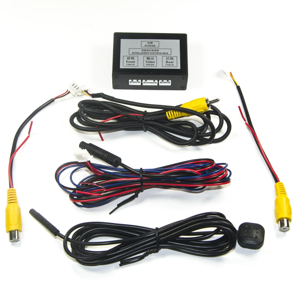 จอดรถกล้อง2 Way Channel วิดีโอกล่องควบคุมสวิทช์อัตโนมัติด้านหน้าด้านหลังแปลง Blind Zone ซ้ายขวา