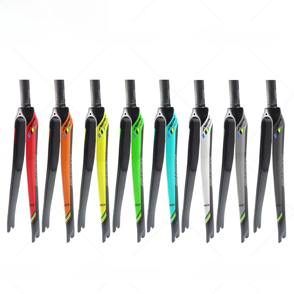 AliExpress NONE Ullicyc Gloss/Matte 700x25C Rim Brake Round Road Bicycle Full Carbon Fibre Fork Cycling Bicycle Parts Bicycle Fork