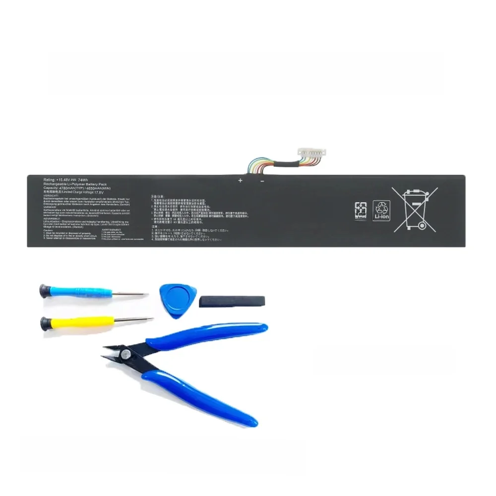 DXT Nowa bateria C41N2208 o wysokiej pojemności 74WH do konsoli do gier ASUS ROG ALLYX Generation RC71L, z darmowymi narzędziami. — zdjęcie produktu 7