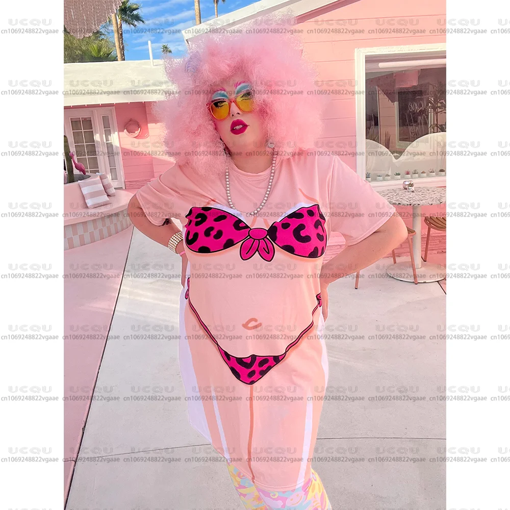 Bride Bikini T-Shirt Dress Costume Fun Loungewear Unique Gift Showgirl Top Tee Fun Loungewear Cosplay Skirt Party Hawaii 2026