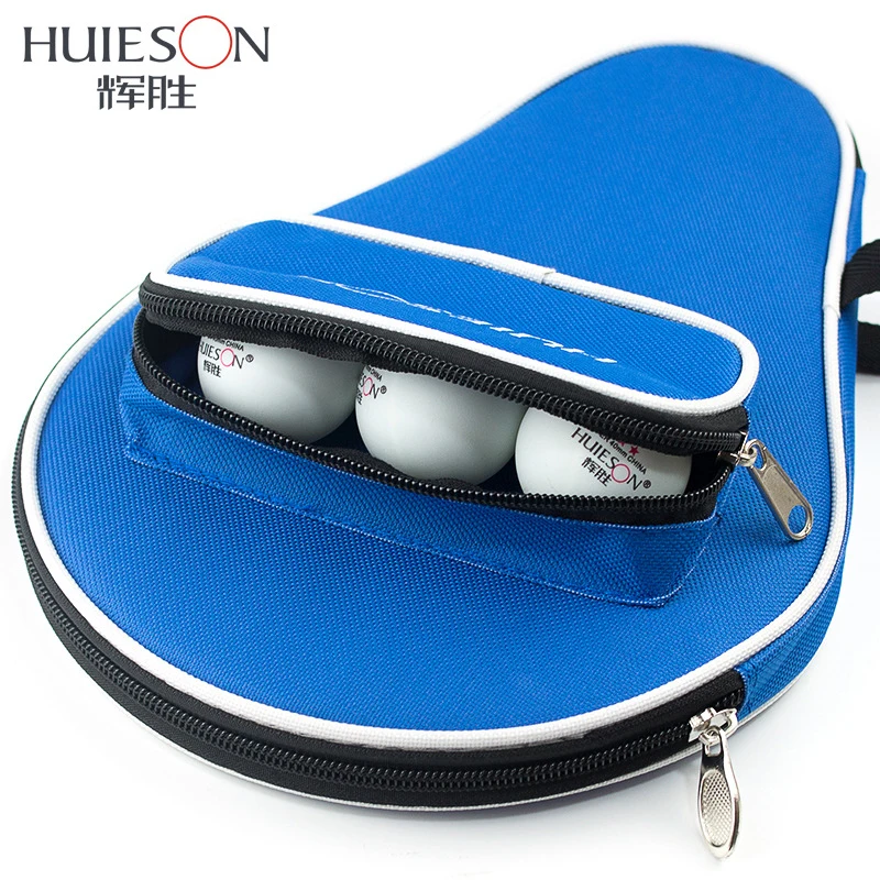 Huieson Oxford Table Tennis Racket Case Gourd Table Tennis Bat Carry Bag with Outer Pouch Bag