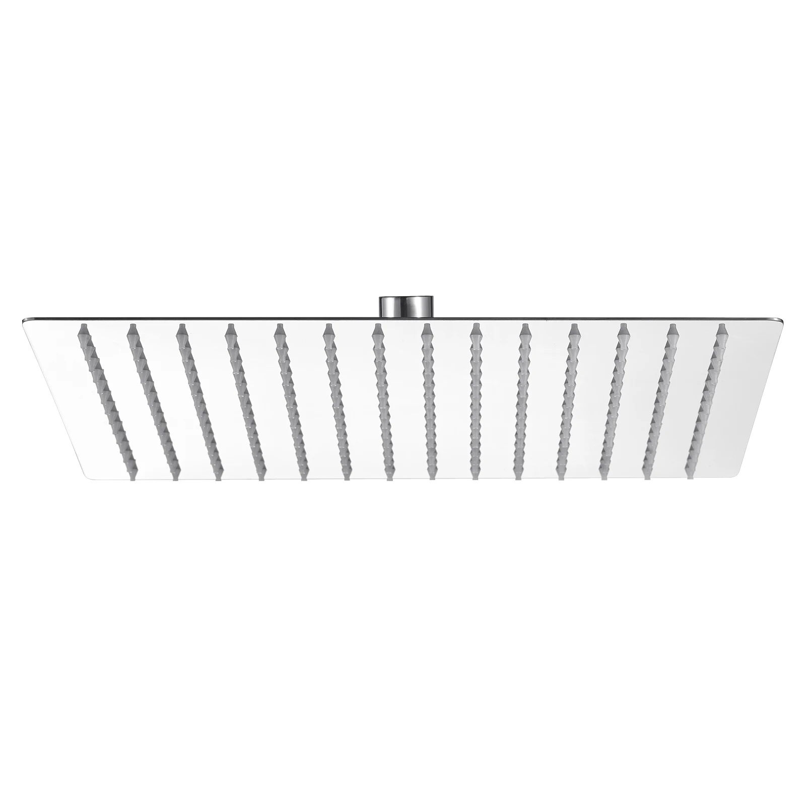12-Zoll-Quadrat-Regenduschkopf, ultradünn, Edelstahl, Antikalk-Duschkopf, poliertes Chrom