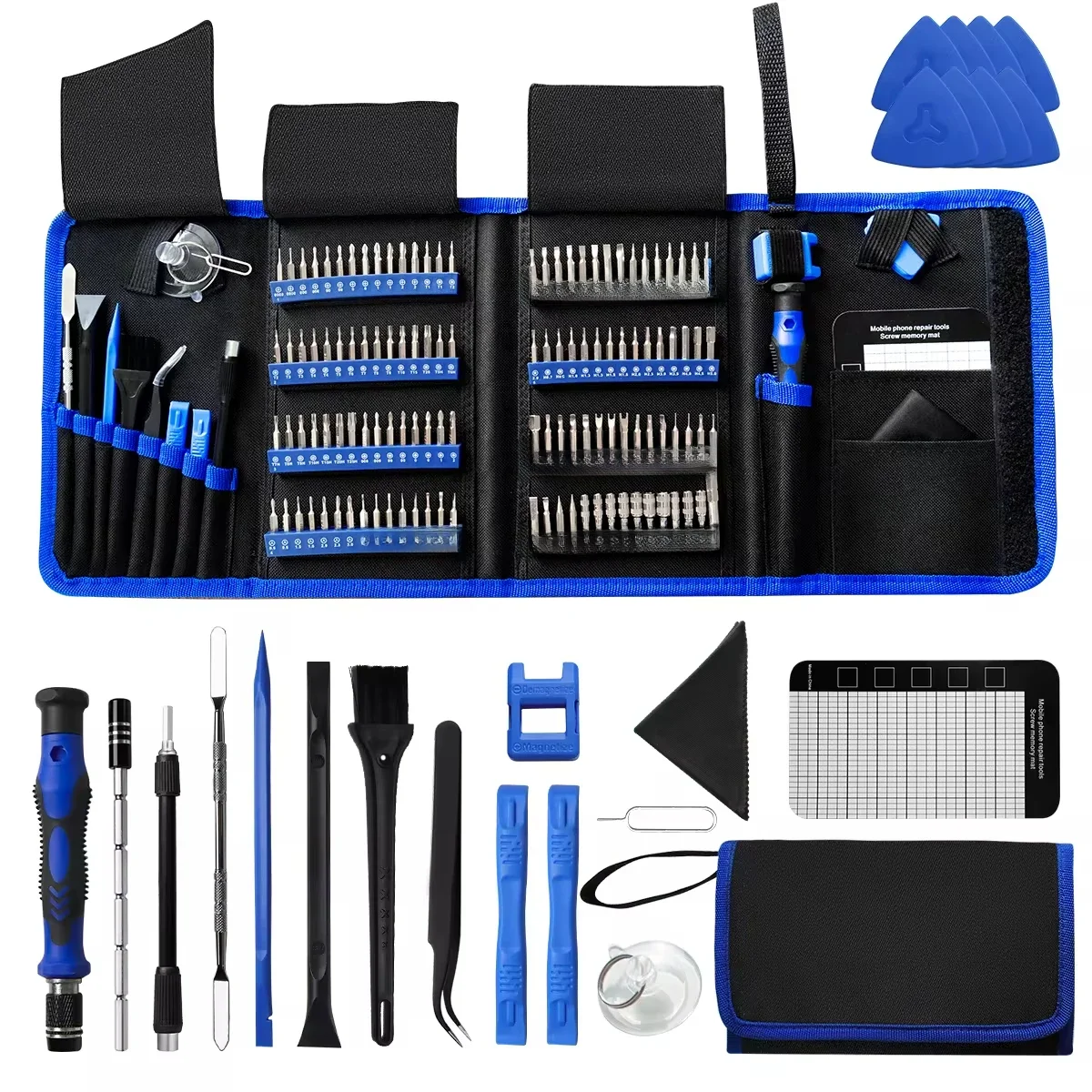 Zestaw wkrętaków precyzyjnych 142 w 1, uniwersalny z 120 bitami, magnetycznymi zestawami do naprawy ręcznych do iPhone'a Macbook, komputera, laptopa PC — zdjęcie 2