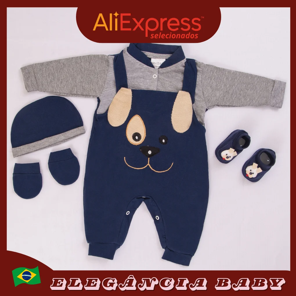 Cotton Pajamas Jumpsuit Maternity Girl Girl Outfit Baby Pajamas Kids Pajamas Jumpsuit 4 Seasons RN Fashion Brazil Children 2025