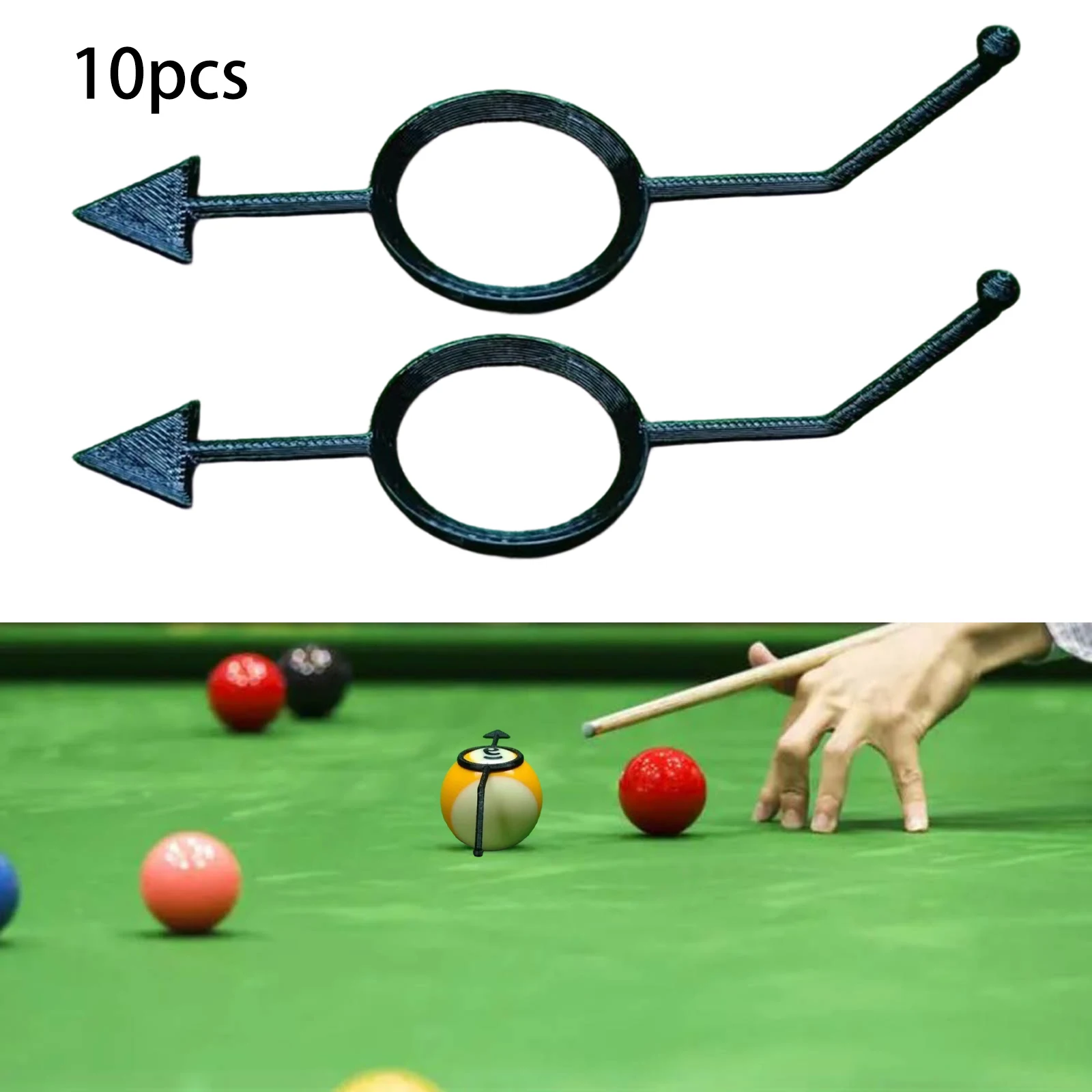 10Pcs/Set Billiards Pool Training Aids Set to Improve Your Aiming Shots Skills Fast Fun Practice Guide Tools with Alignment Stri