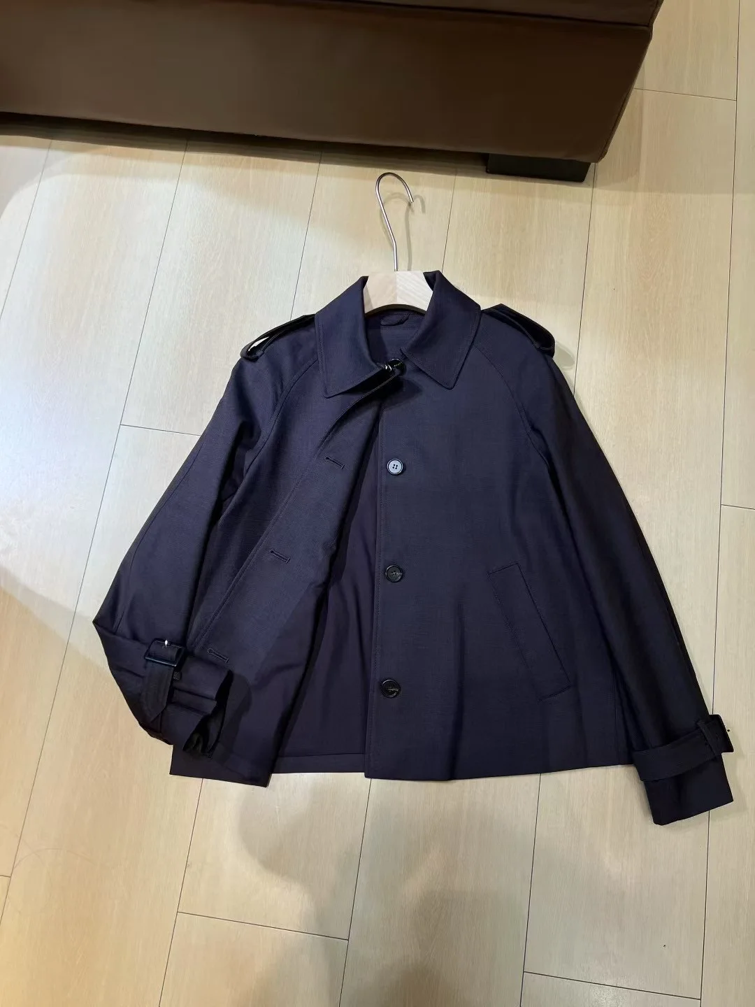 Autumn-winter casual women's solid color luxurious short jacket