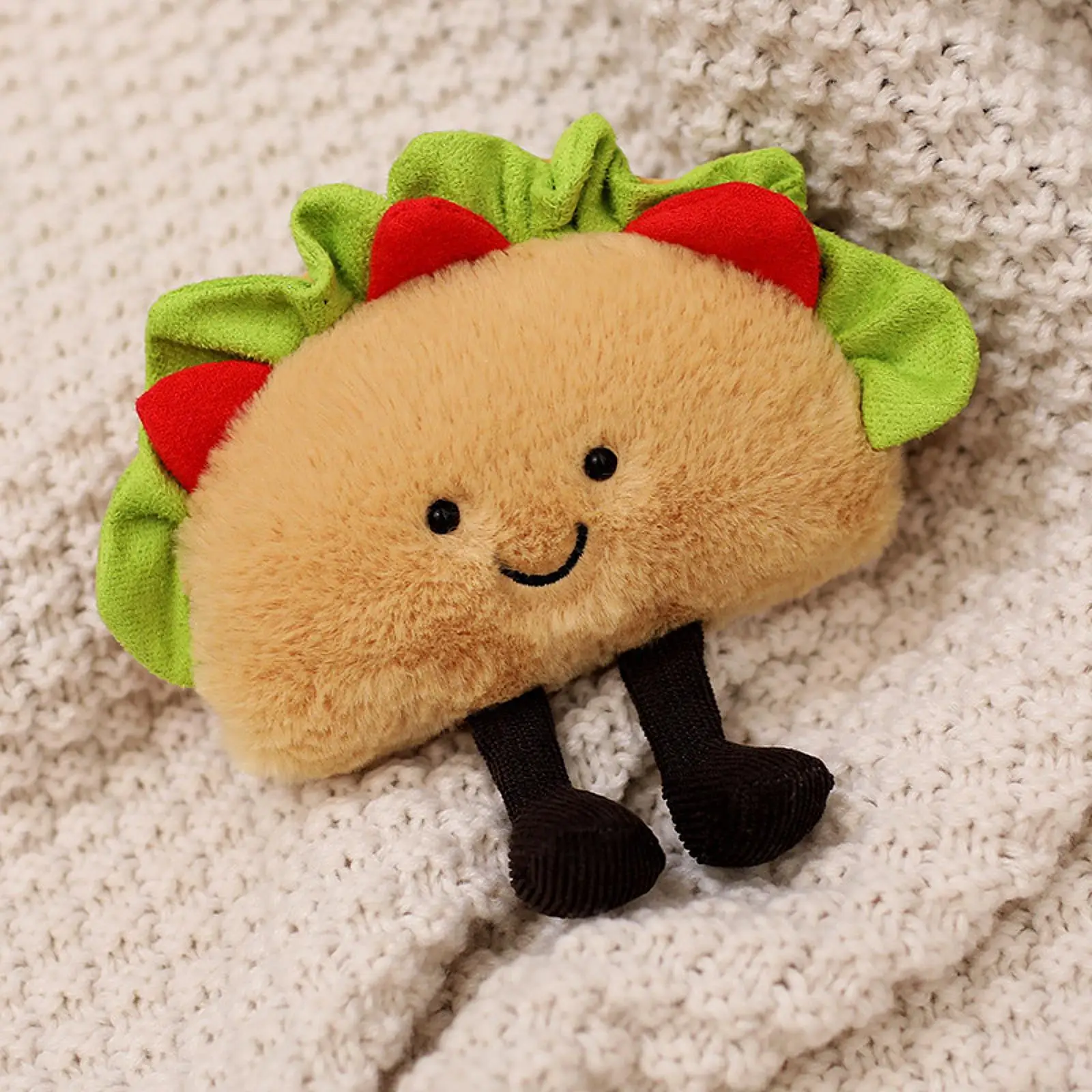 Bonito hambúrguer pizza taco sanduíche simulação recheado hambúrguer travesseiro de pelúcia mochila decoração plushie divertido brinquedo do miúdo para amigo da família