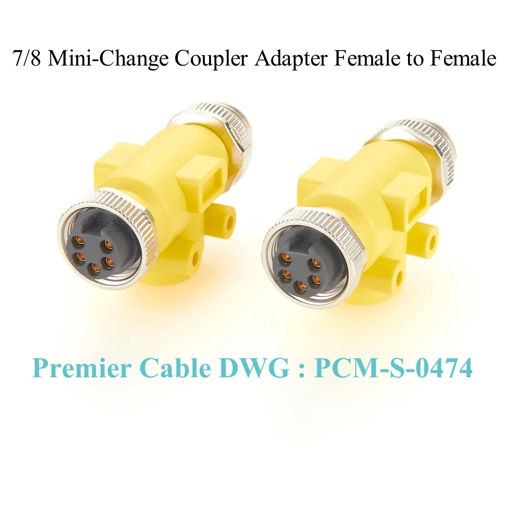 

NMEA2000 Mini-Change DeviceNet CANbus CC-Link CANopen Gender Changer Coupler Female to Female 7/8"-16UNF Circular Connector