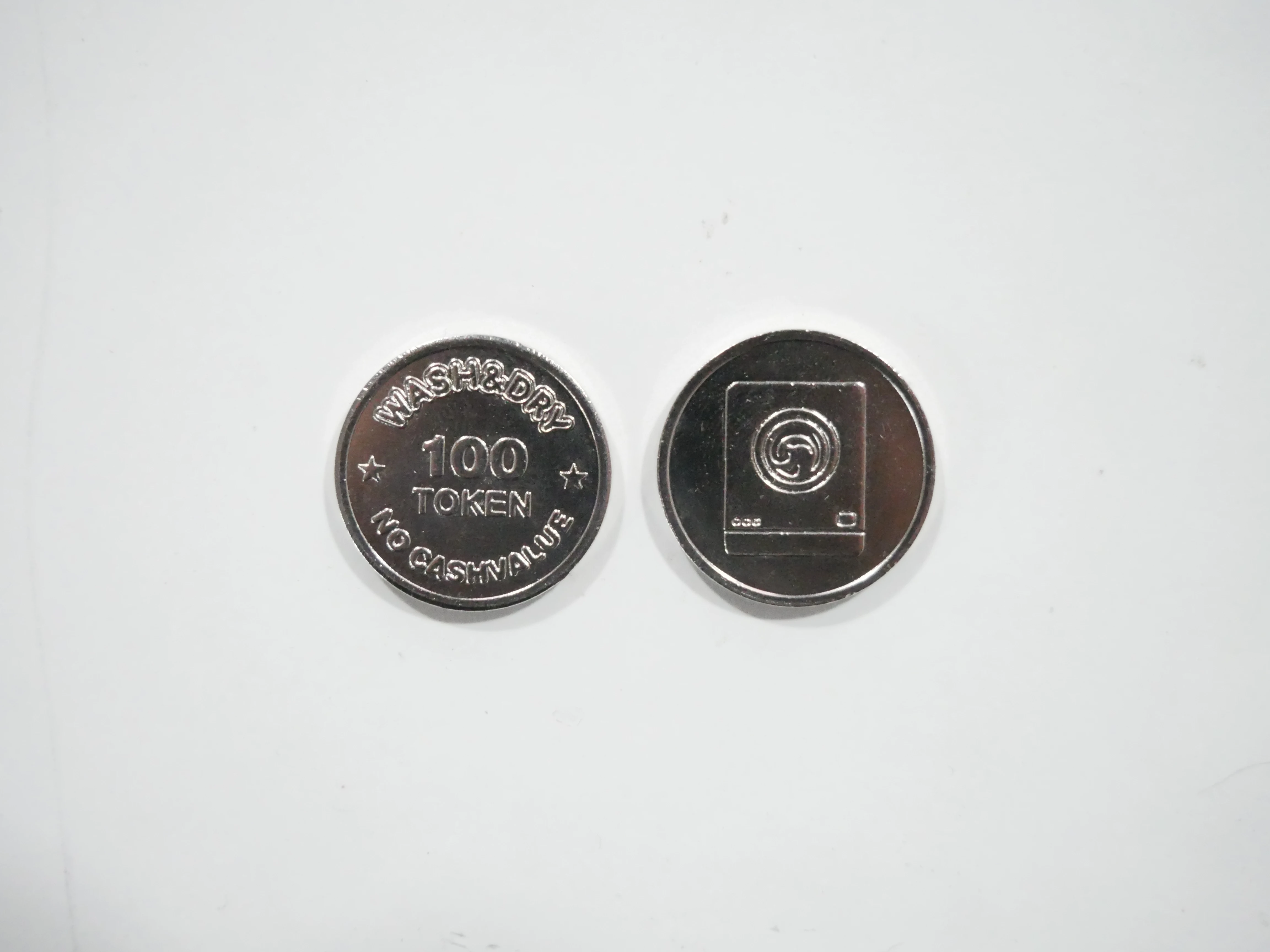 

100 шт./пакет, монеты для аркадных игр, 22,5*2,2 мм, никелированные медные жетоны, сделано в Китае, игровые жетоны