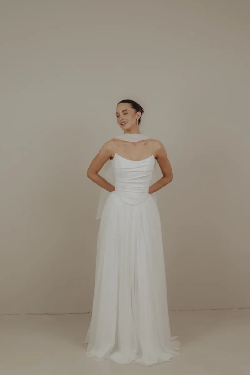 Annie Abiti da ballo bianchi Abiti da sera a trapezio con spalle scoperte in tulle Occasioni speciali Abiti da festa eleganti da donna فسات Бmavera