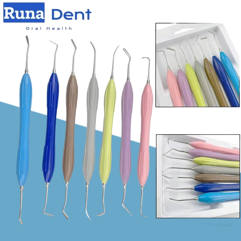 

Набор из 7 инструментов для реставрации зубов композитной смолой: высокоточные инструменты для восстановления при карии в стоматологии