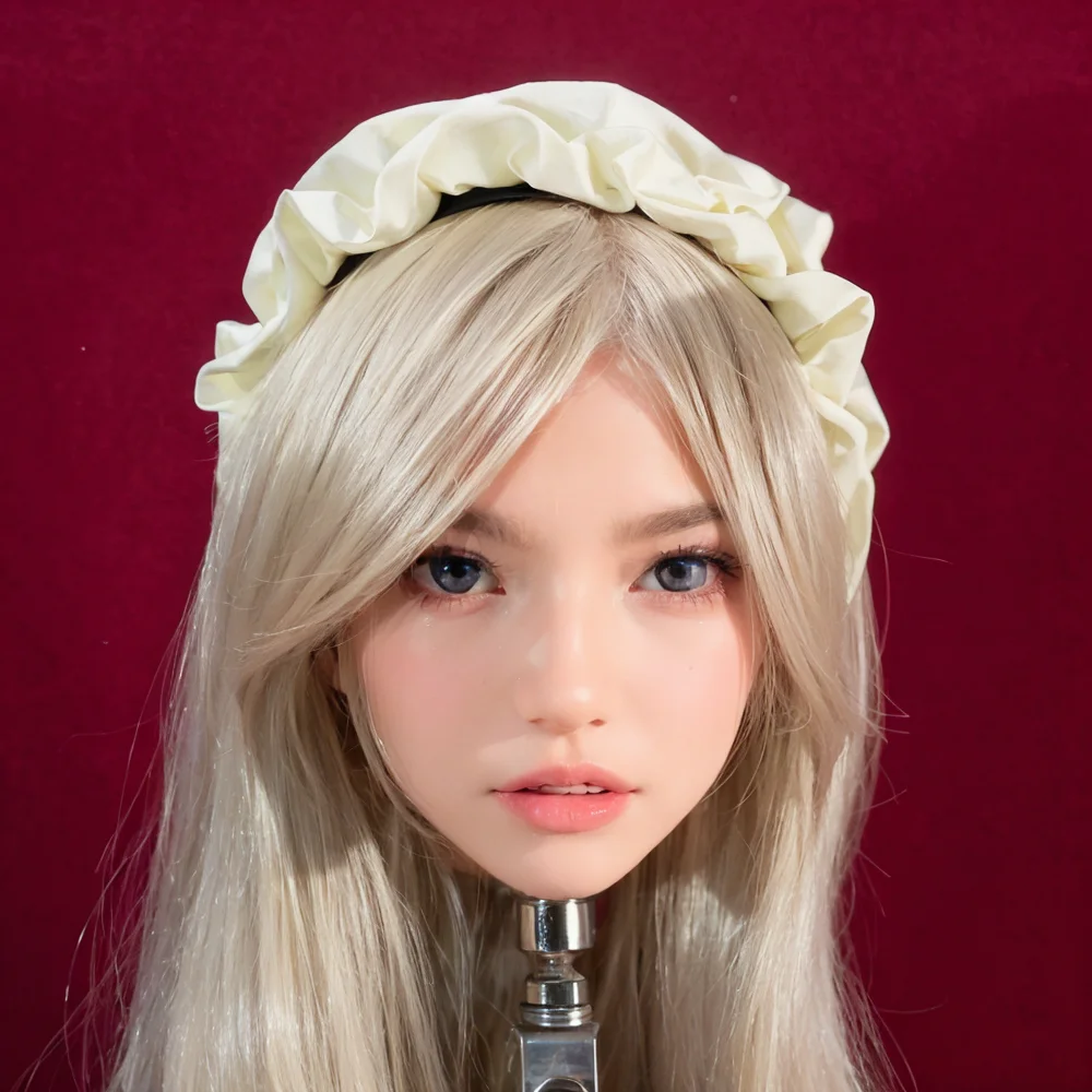 Dummy Head for Makeup Practice - Head & Wig with Makeup, No Extras