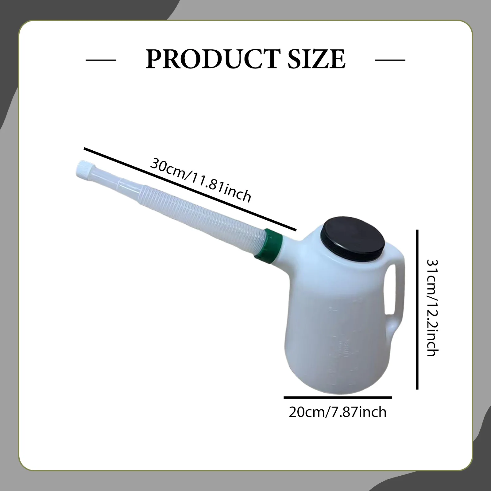 إبريق زيت مع حاوية قياس زيت طويلة للدراجات والسفر والسيارة لتخزين حاوية الزيت وموزع الزيت