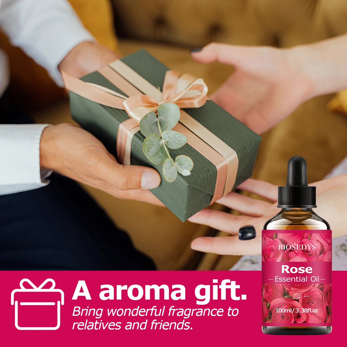 Rosen-Ätherisches Öl, Elegantes Blumenduftöl für Diffusoren, DIY-Duftprodukte & Aromatherapie, Sanftes Romantisches Aroma – Detail 8