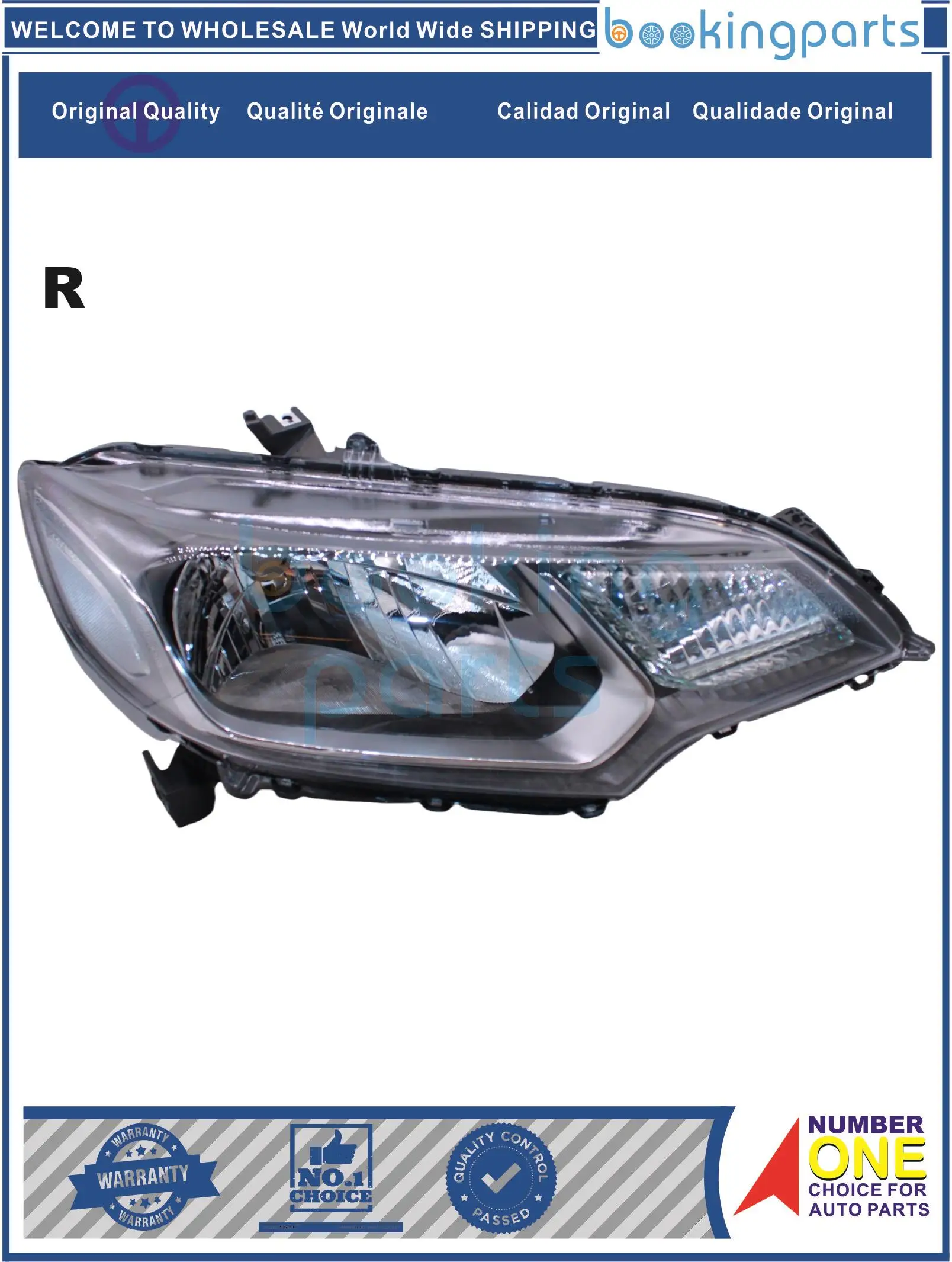 HEA63665(R),33100-T5A-T01,33100T5AT01 Headlamp For HONDA FIT JAZZ 2014-2017