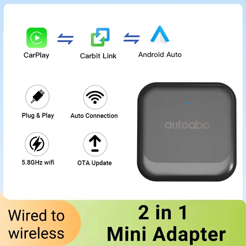 

Carbit Link Smartlink Phonelink To CarPlay Wireless Android Car Adapter, Byker Jetway Geely Chery Ruihu GAC, Video Player