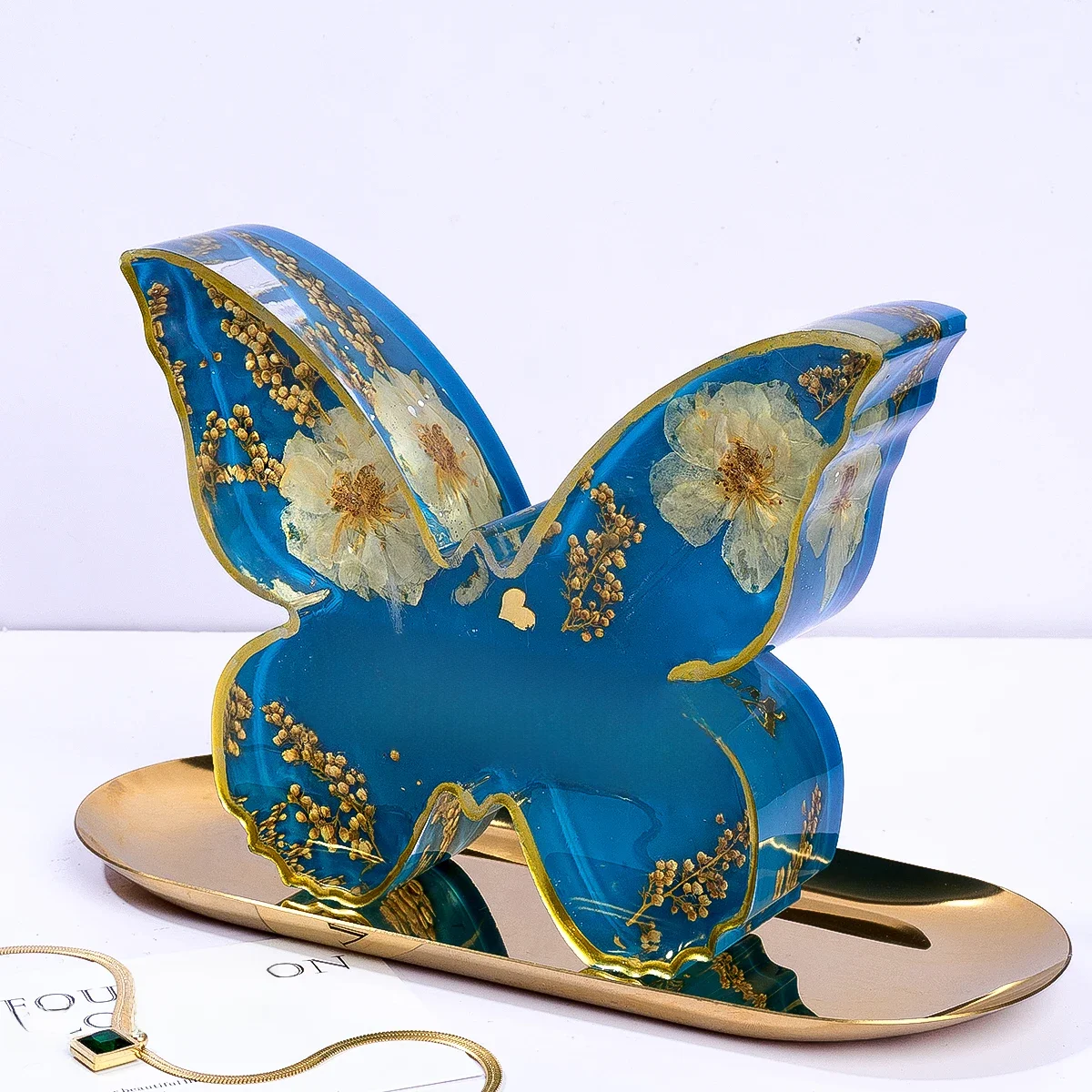 Nowy motyl żywica epoksydowa formy Diy 3D owad rzemiosło ozdoba na prezent silikonowe formy sztuczny kwiat motyl formy Home Decor — zdjęcie 2