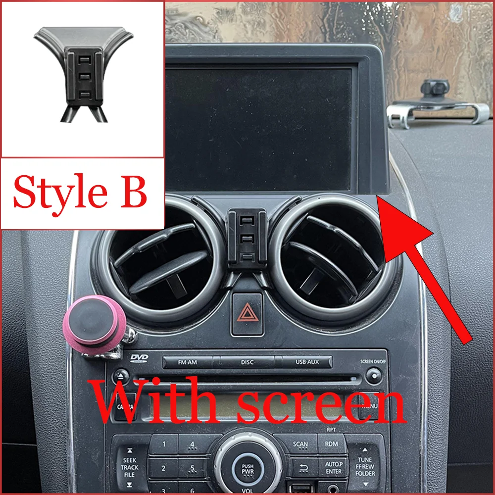 15W Car Phone Holder for Nissan Qashqai J10 Dualis 2006~2013 Air Vent Clip Magnetic Support Wireless Charging Accessories iPhone