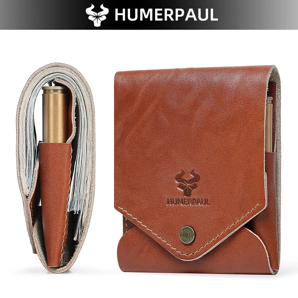 Vintage Genuine Leather Short Wallet RFID Multifunctional Coin ID Card Holder Minimalist Storage Pouch for Men And Women