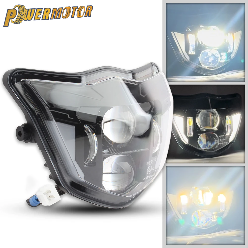 

For Yamaha LED Headlights Motorcycle Headlight WRF 250 400 426 450 TTR WR XT MX 2013 To 2023 Dirt Bike Enduro Motocross Tuning