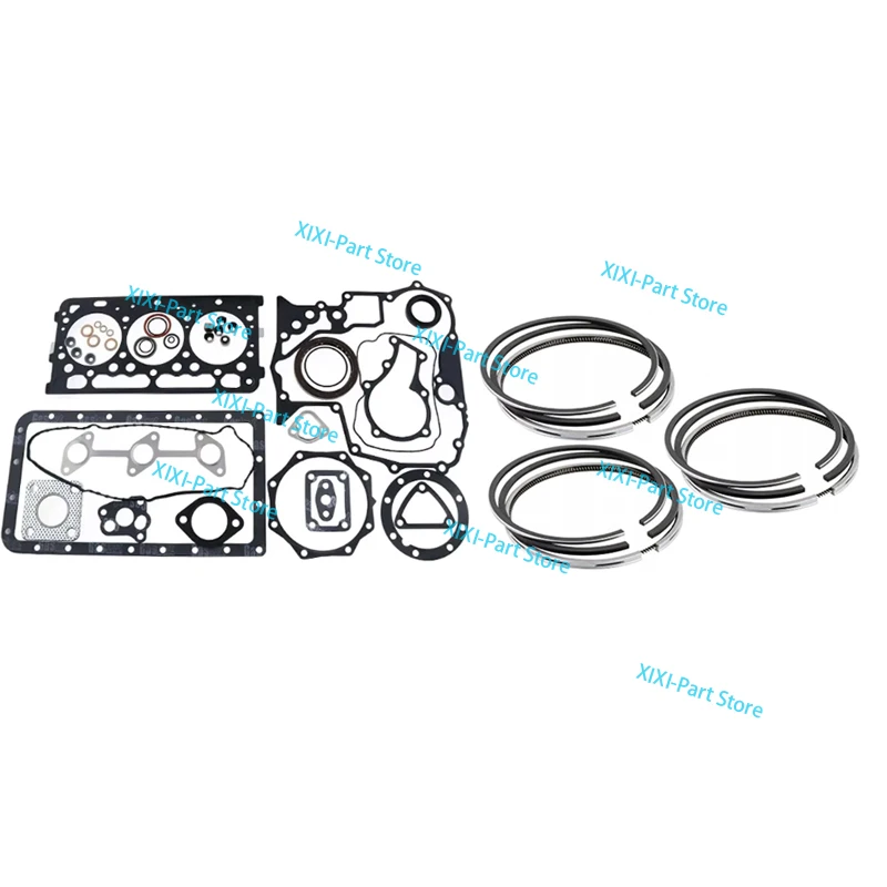 

D902 Full Gasket Kit Set & Piston Ring For Kubota Engine Piston Ring Cylinder Head Gasket Overhaul Rebuild Kit