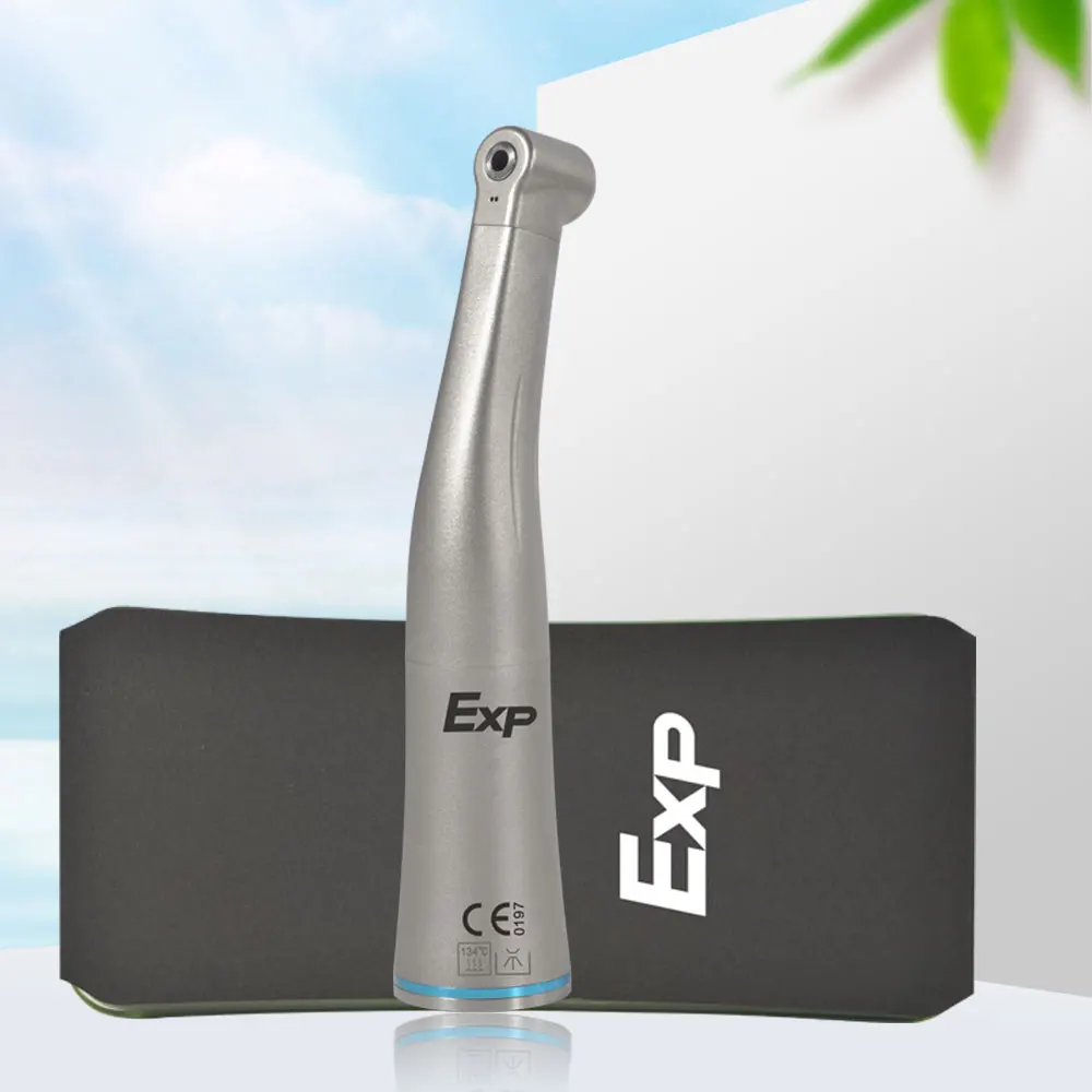 Exp Internal Water Spray Dental Stainless Steel Low Speed Contra Angle 40,000rpm Button 1:1 Drive Compatible CA Burs ø2.35mm