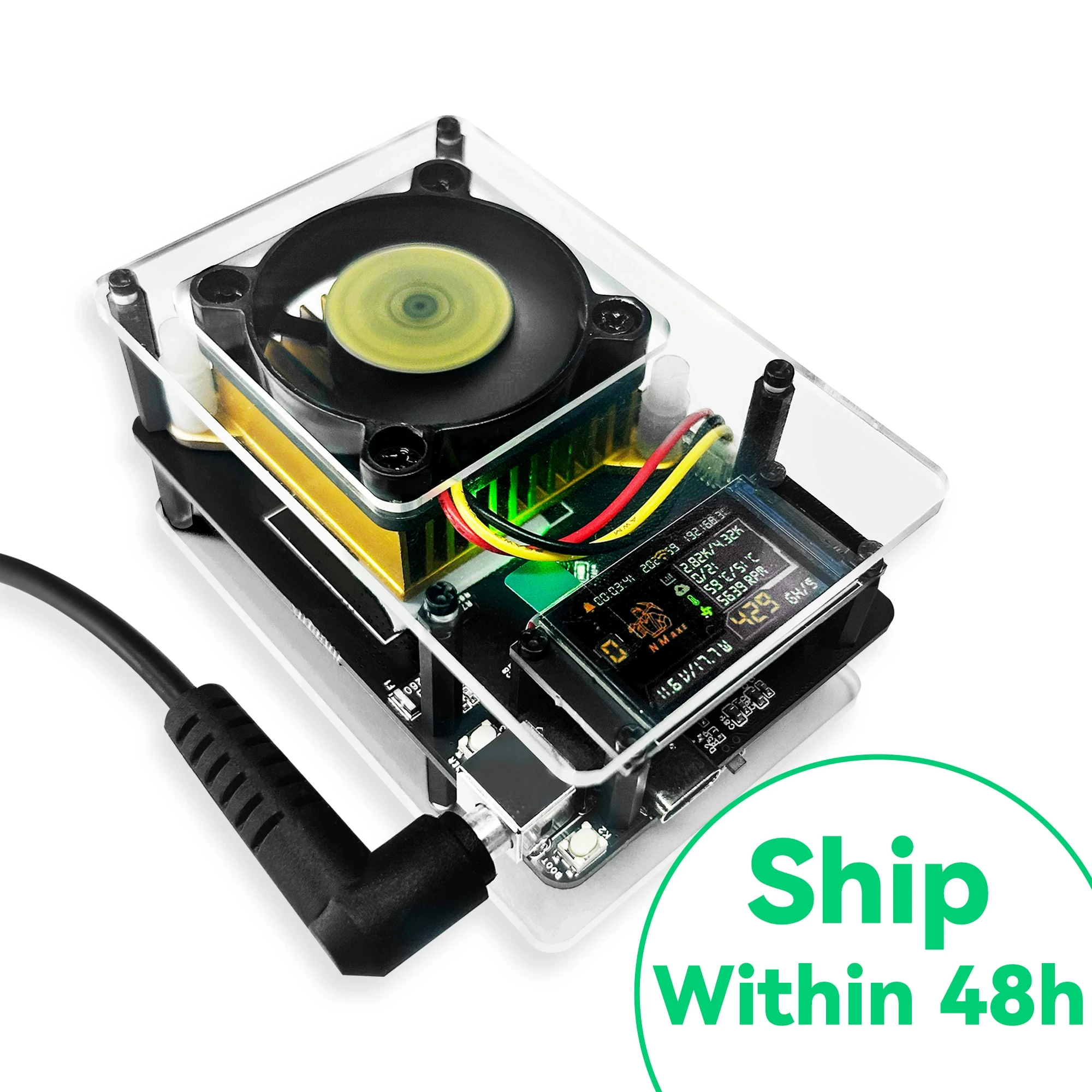 NEW Bitaxe NMAxe Bitcoins Miner Official Ultra BM1366 ASIC Chip Solo Lottery Miner 500GH/S Fully Open-source Home Use with Displ