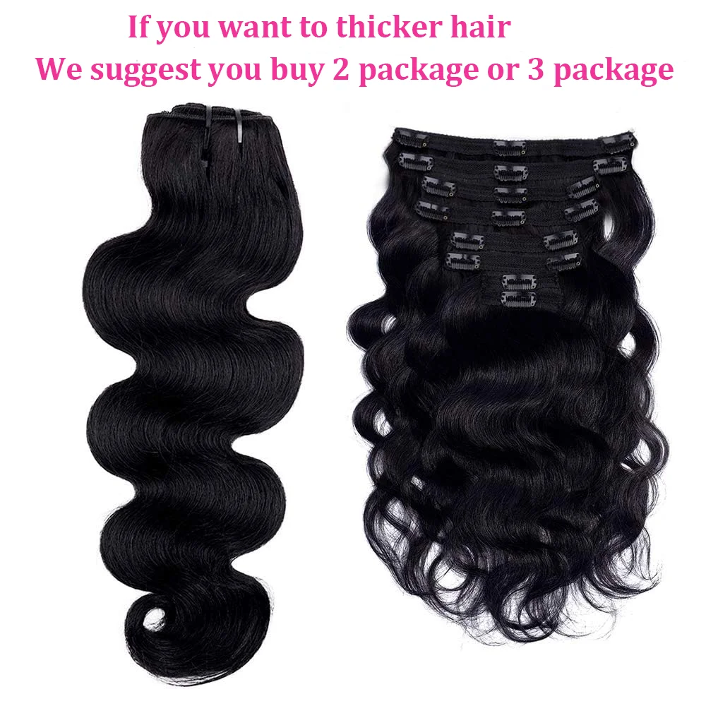 Clip in Hair Extensions Seamless Invisible Thick Soft Remy  display picture 1