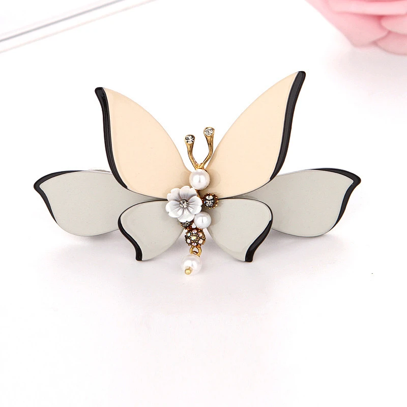 AFP 3D Butterfly Hair Clip Claw Bobby Pin Barrettes Decor Non-Slip Strong Hold Jaw Shark Crab Clips Headwear Hair Accessories