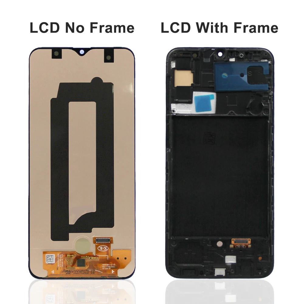 6.4\'\' For AMOLED For Samsung A30S SM-A307FN/DS A307 LCD Display Touch Screen Digitizer With Frame For Samsung A30s lcd