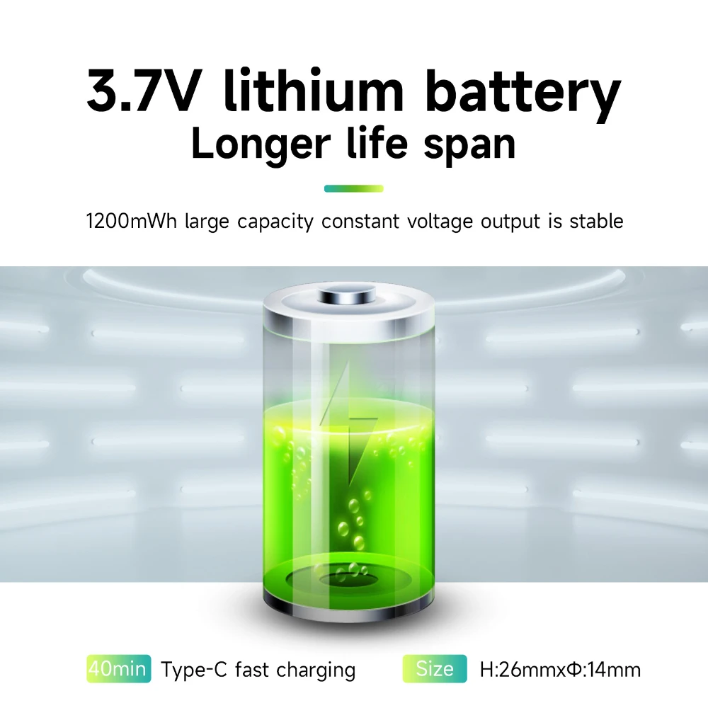 PALO 2-20pcs 3.7V LS14250 ER14250 1/2 AA Lithium ion Battery USB Fast Charge 14250 Li-Ion Batteries for PLC CNC Water Meter